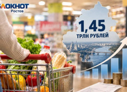 Розничные продажи в Ростовской области превысили 1,45 трлн рублей за 8 месяцев