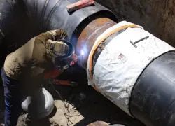 На Ростовской ТЭЦ-2 завершили демонтаж аварийного участка трубопровода