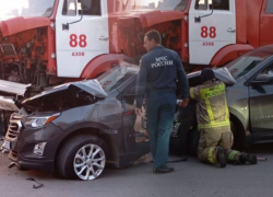 В Азове пожарные попали в ДТП по пути с вызова