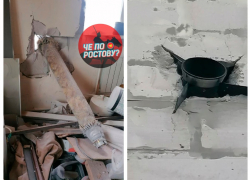 В Ростове фрагмент ракеты ПВО попал в жилой дом