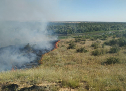 Крупный пожар в Ростовской области тушили 126 человек и вертолет