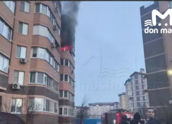 В Ростове произошел пожар в многоэтажке на Платова