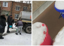 Жители четырёх районов Дона из-за аварии на водоводе топят снег и просят ввести режим ЧС