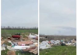 В Суворовском начали ликвидировать незаконную свалку 