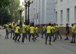«Андерлехт» провел тренировку на площади Советов в центре Ростова 