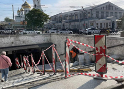 В Ростове начали ремонт подземного перехода у Центрального рынка