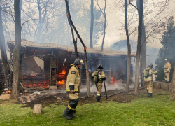 Под Ростовом сгорела сауна