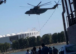 Из-за пожара на накоторых улицах в центре Ростова отключили электричество и газ