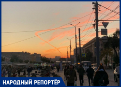 Жители Ростова стали свидетелями необычного заката