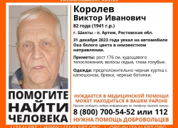 В Ростовской области пропал 82-летний пенсионер на «Оке»  