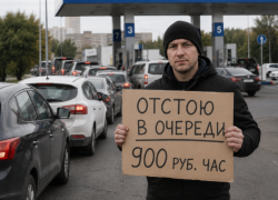 В Ростове начали продавать места в очередях на АЗС