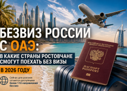 Безвиз России с ОАЭ: в какие страны ростовчане смогут поехать без визы в 2026 году