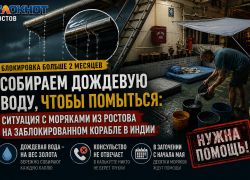 Собираем дождевую воду, чтобы помыться: ситуация с моряками из Ростова на заблокированном корабле в Индии