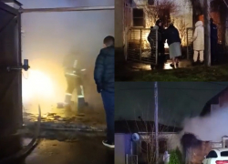 Частный дом сгорел на Западном в Ростове 