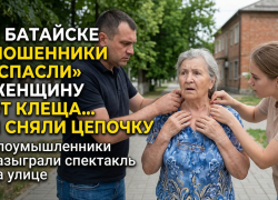 В Батайске мошенники «спасли» женщину от клеща и сняли с нее цепочку