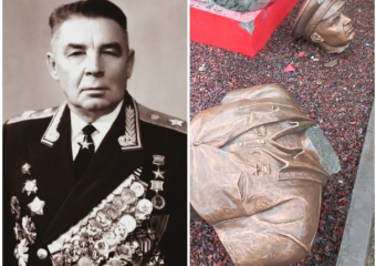 Неизвестные разбили бюст генерала ВДВ Василия Маргелова в Ростове