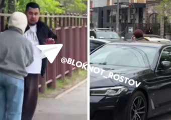 Неадекват на «бэхе» без номеров напал на женщину на Театралке в Ростове