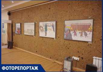 В Донской публичной библиотеке открылась выставка картин сказочных зимних видов