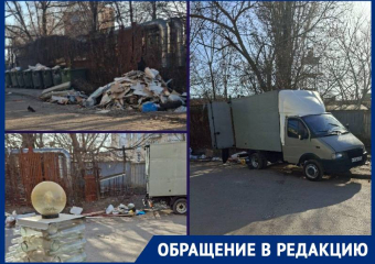 В поселке Орджоникидзе серые возчики превратили мусорные баки в свалку
