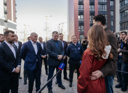 Владимир Якушев и Марат Хуснуллин посетили территорию будущего городского района «Новый Ростов»