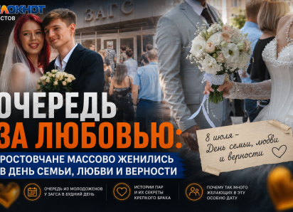 Очередь за любовью: ростовчане массово женились в День семьи, любви и верности