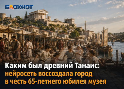 Каким был древний Танаис: нейросеть воссоздала город в честь 65-летнего юбилея музея