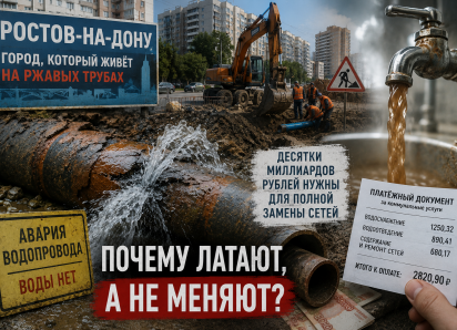Коммунальный тупик: почему старые трубы в Ростове не меняют, а латают из года в год