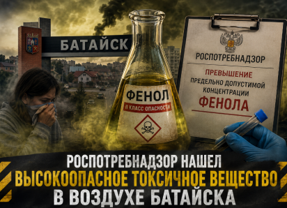 Роспотребнадзор нашел высокоопасное токсичное вещество в воздухе Батайска