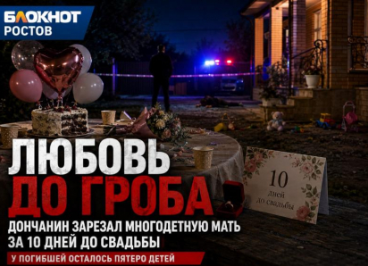 Любовь до гроба: дончанин зарезал многодетную мать за 10 дней до свадьбы, приревновав к другому