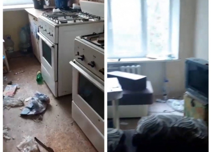 В Ростове жители рухнувшего дома на Нариманова показали комнаты после визита мародеров