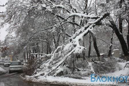 В Ростовской области объявлено экстренное предупреждение из-за снега