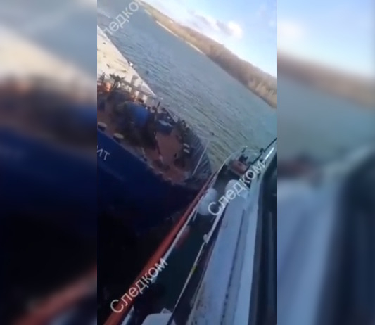 Следком опубликовал видео столкновения двух теплоходов на Дону