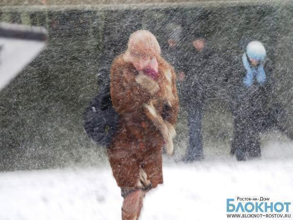 В Ростовской области ожидаются снег и сильный ветер