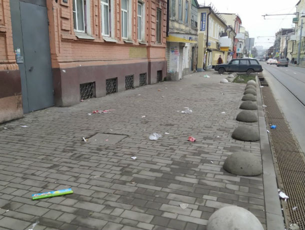 В плохой уборке мусора в Ростове виновата реконструкция на улице Станиславского