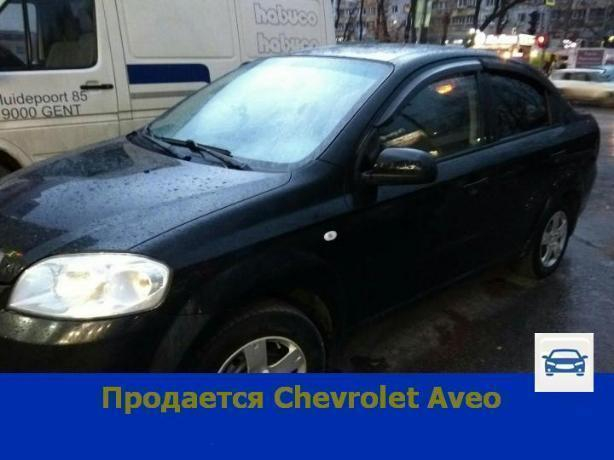 Черный «Шевроле-Авео» с кондиционером продают в Ростове