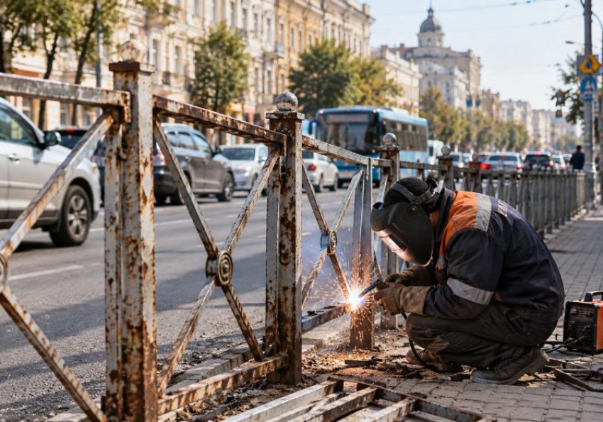 Ростов потратит 4,1 млн на «реанимацию» пешеходных ограждений