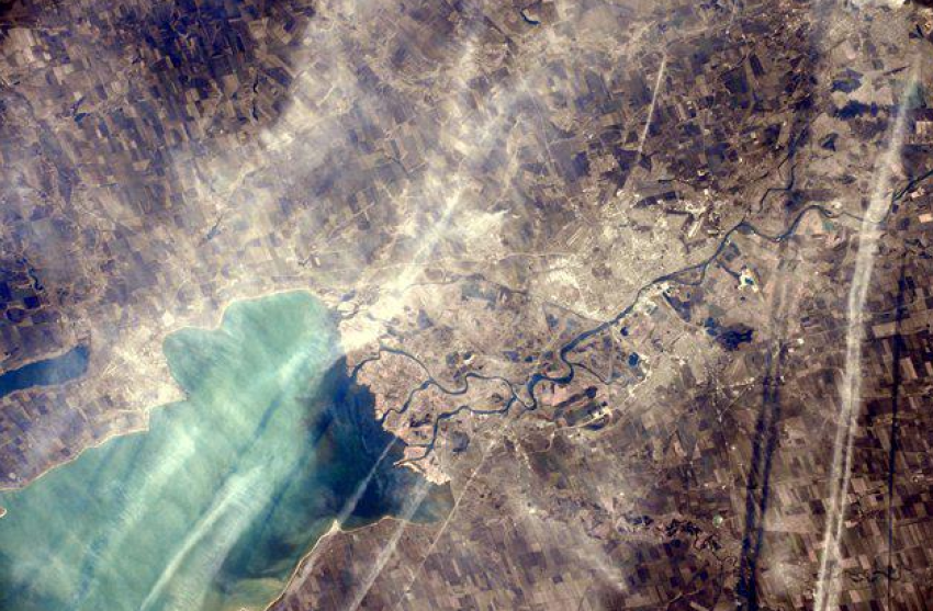 Итальянский астронавт сделала снимок Ростова из космоса