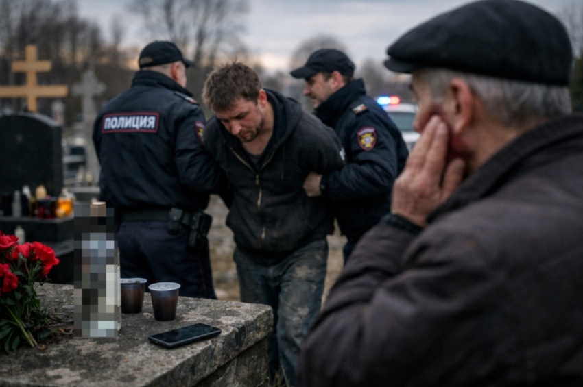 На кладбище под Ростовом во время поминок мужчина избил и ограбил собутыльника