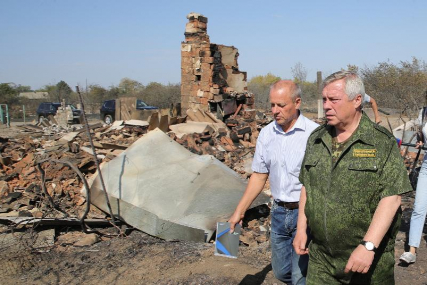 В Ростовской области выделили деньги для пострадавших от пожаров