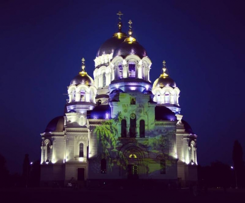 В Новочеркасске 14 октября на фасаде Вознесенского собора покажут световое шоу