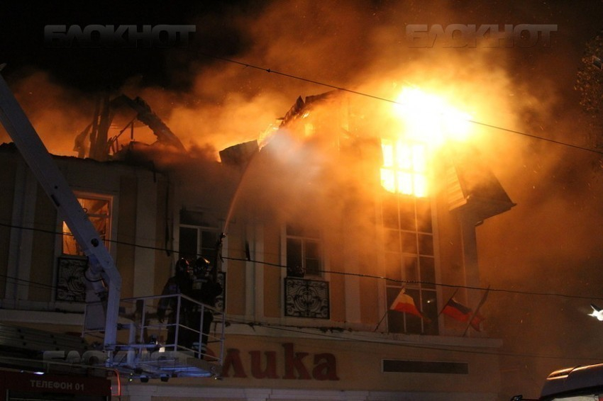 Ресторанно-гостиничный комплекс «Анжелика» в Ростове подожгли