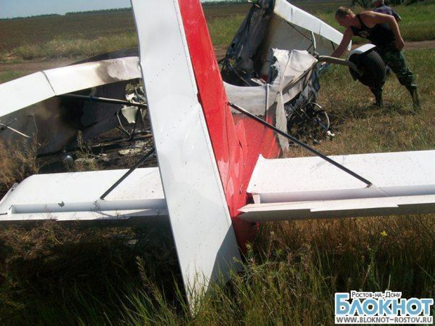 В Ростовской области упал легкомоторный самолет 