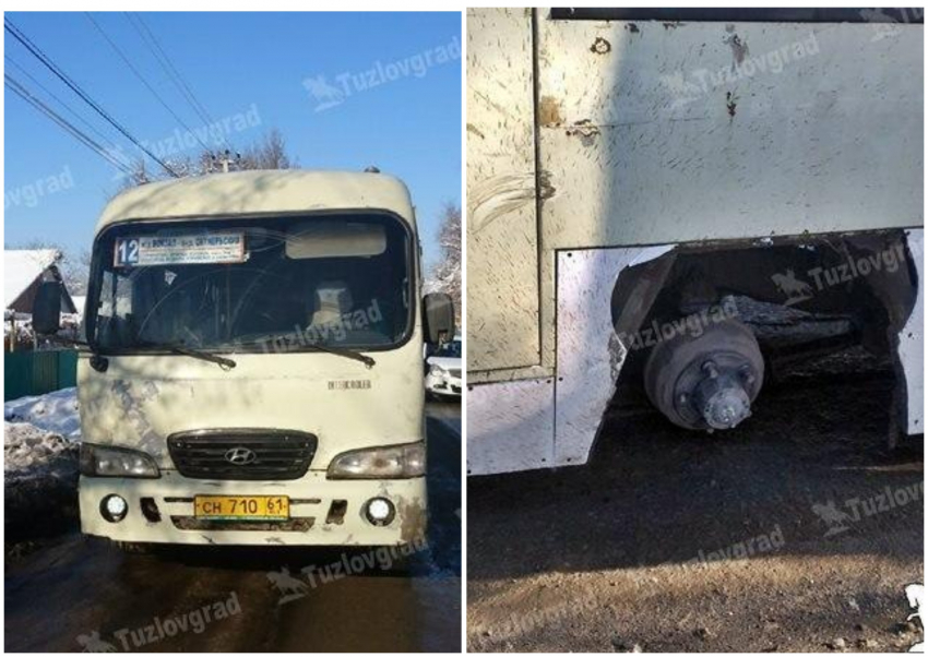 В Ростовской области у автобуса на ходу слетели колеса