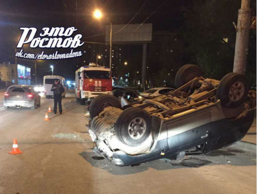 Пьяный водитель устроил в Ростове тройное ДТП 