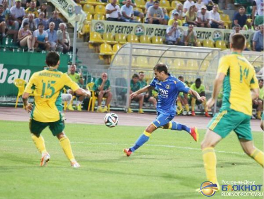 В южном дерби ФК «Ростов» сыграл с «Кубанью» вничью - 2:2