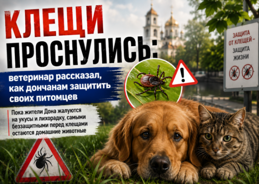 Клещи проснулись: ветеринар рассказал, как дончанам защитить своих питомцев