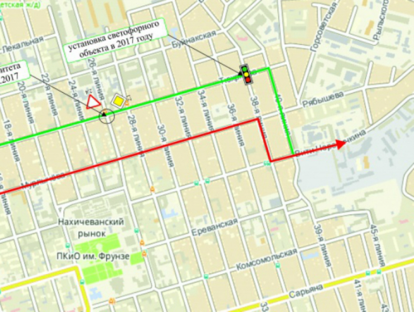 Схема движения на нескольких центральных улицах Ростова изменится в ближайшие недели
