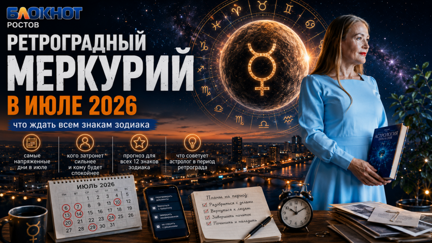 «Бывшие могут вернуться, а отпуск сорваться»: астролог рассказала ростовчанам, кого больше всего заденет ретроградный Меркурий