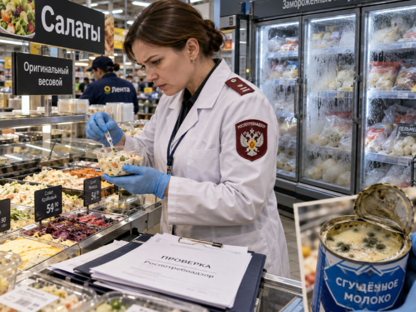 В «Ленте» на Доватора в Ростове нашли кишечную палочку в салате