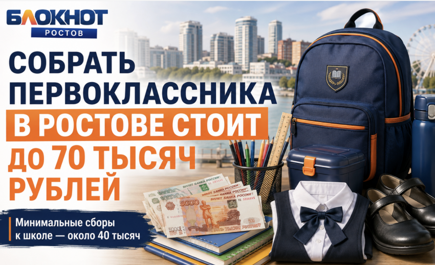 До 70 тысяч рублей: во сколько ростовчанам обойдётся подготовка первоклассника к школе
